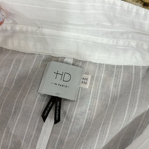 HD In Paris Anthropologie Blair Gauze Empire Babydoll Tunic Top Size 4 - Picture 6 of 11